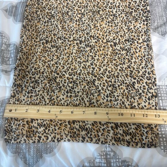On 34th Women's Plus 2x Beige Leopard Animal Printed Wide-Leg Pants NWT. - Picture 12 of 13